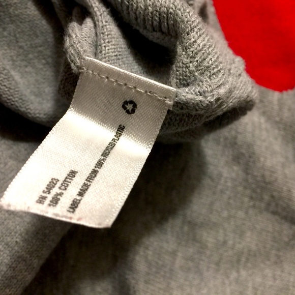 GAP  I❤️My 🐶Sweater red Tie S 6-7 - Picture 9 of 10